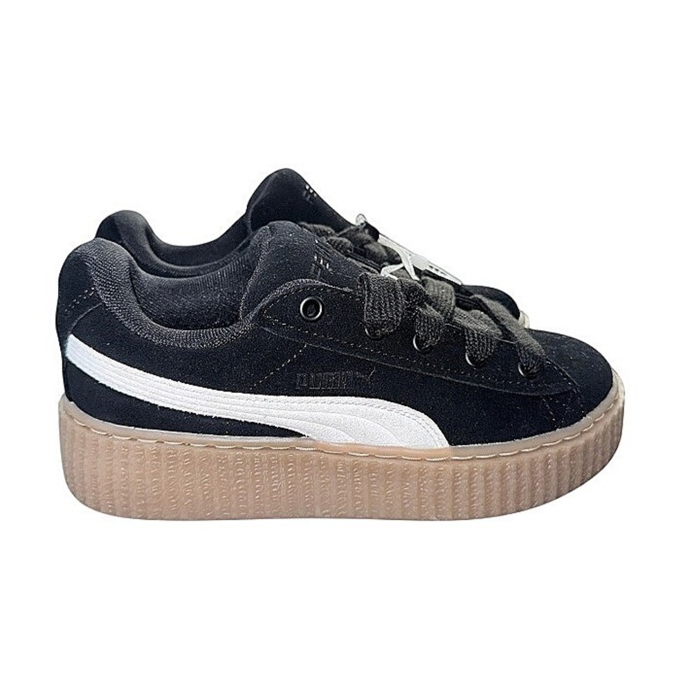 Puma Fenty by Rihanna Suede Creeper Black White Gum Platform Womens 6 NEW RARE - Picture 14 of 14